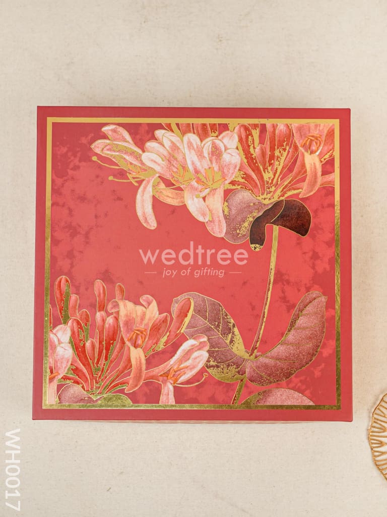 Top Bottom Bhaji Box - Red - WH0017