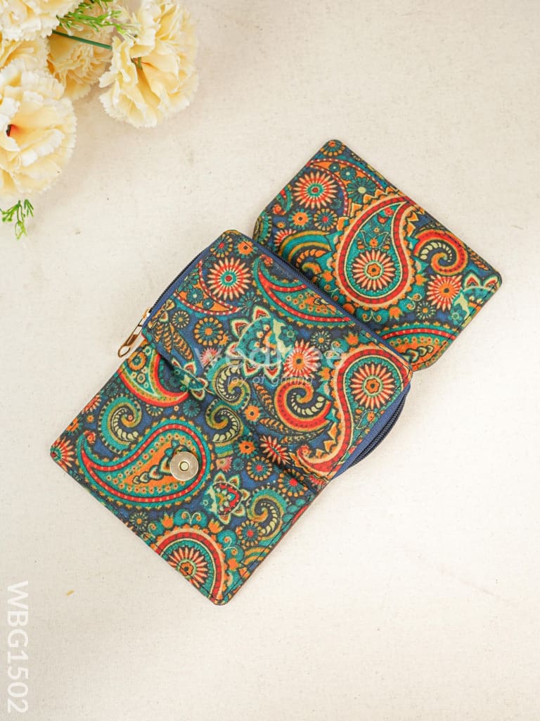 Tussar Silk Hand Purse - WBG1502
