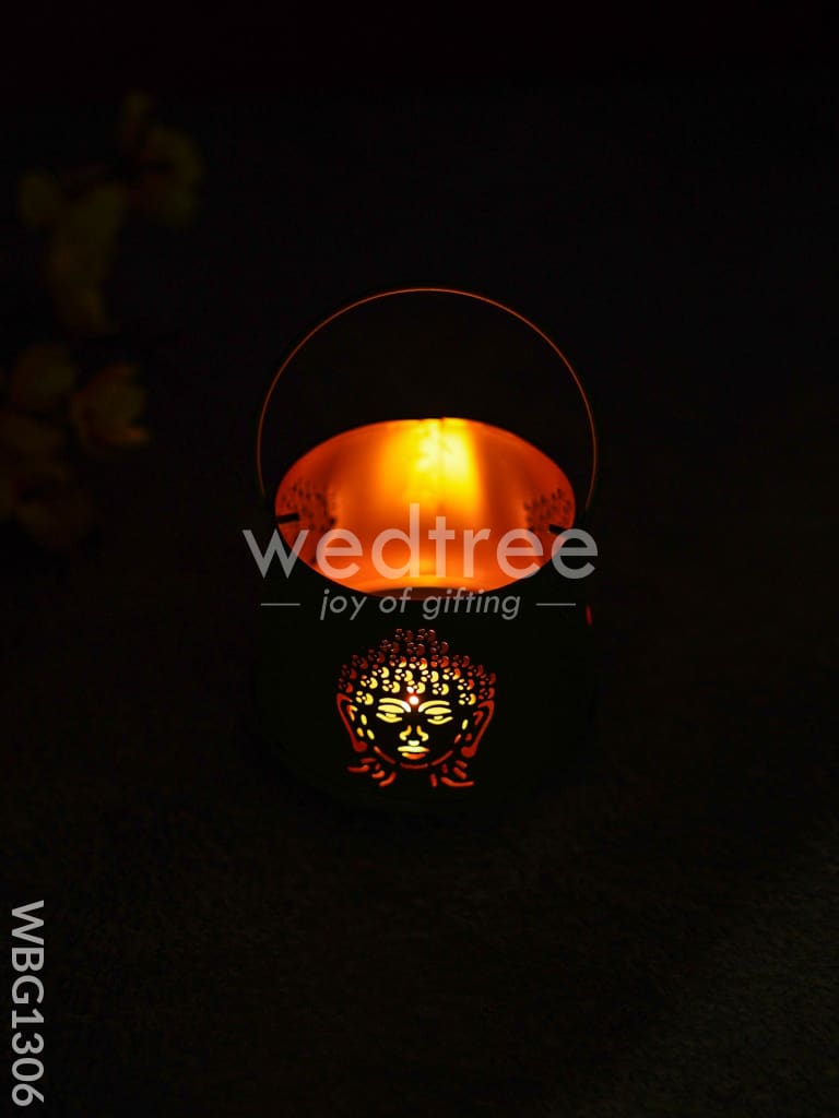 Votive with Buddha Design - WBG1306