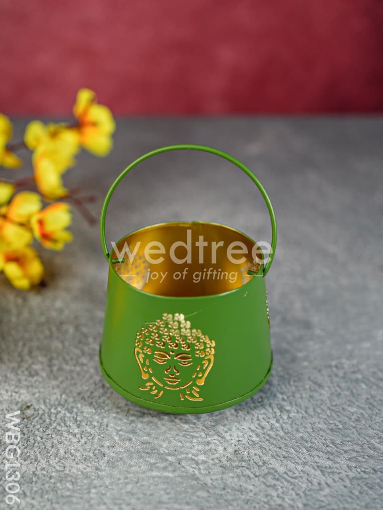 Votive with Buddha Design - WBG1306