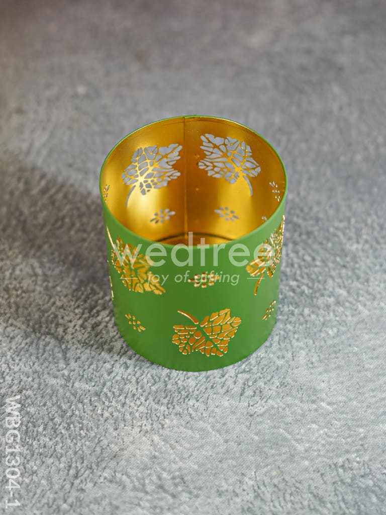 Votive with Leaf Design - WBG1304