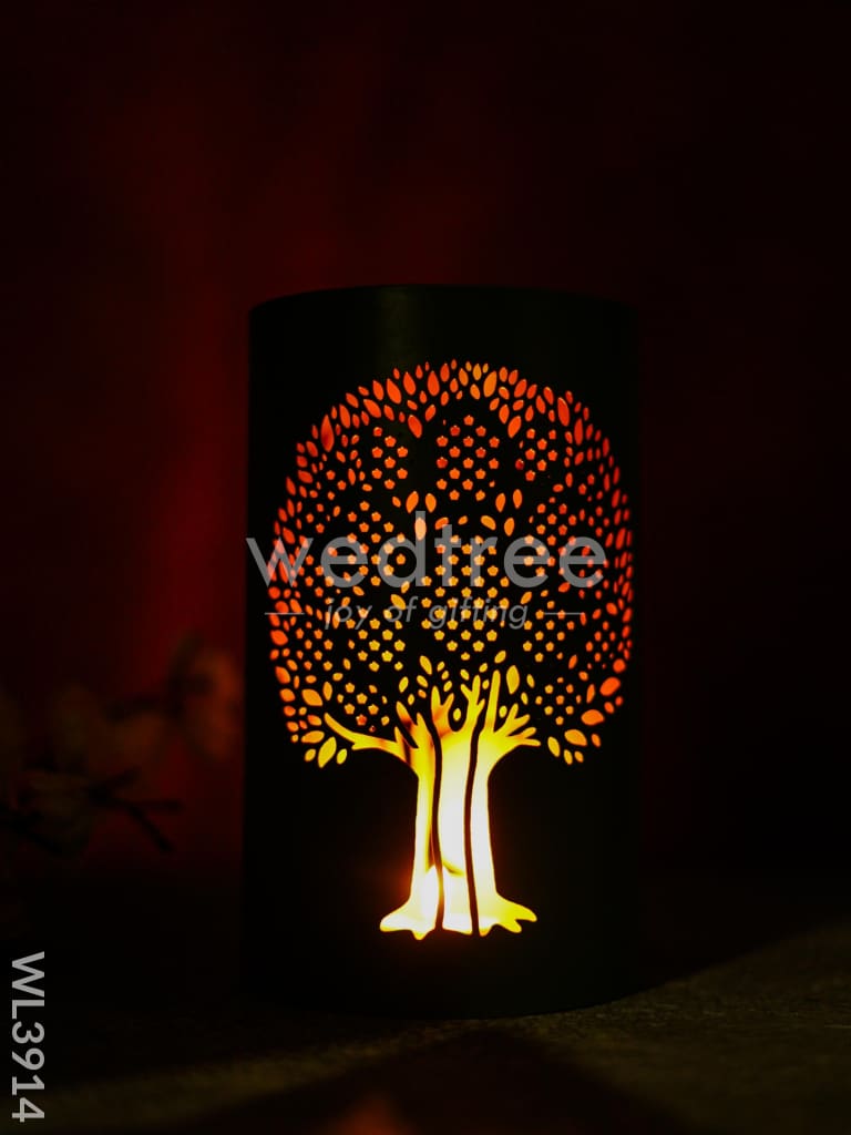 Votive with Tree Design - WL3914