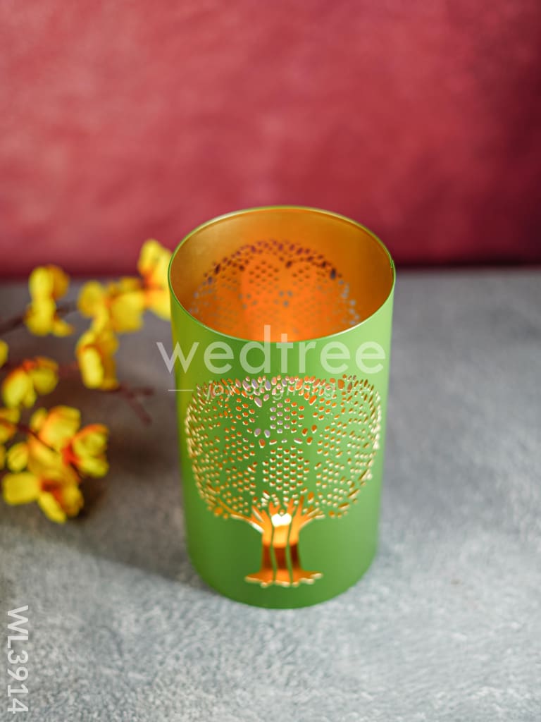 Votive with Tree Design - WL3914