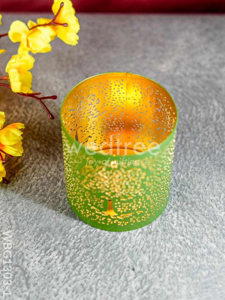 Votive with Tree Engraving - WBG1303