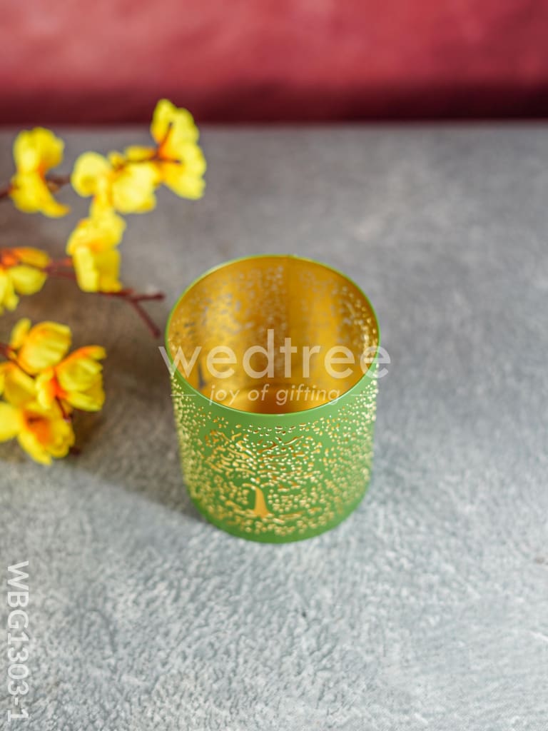 Votive with Tree Engraving - WBG1303