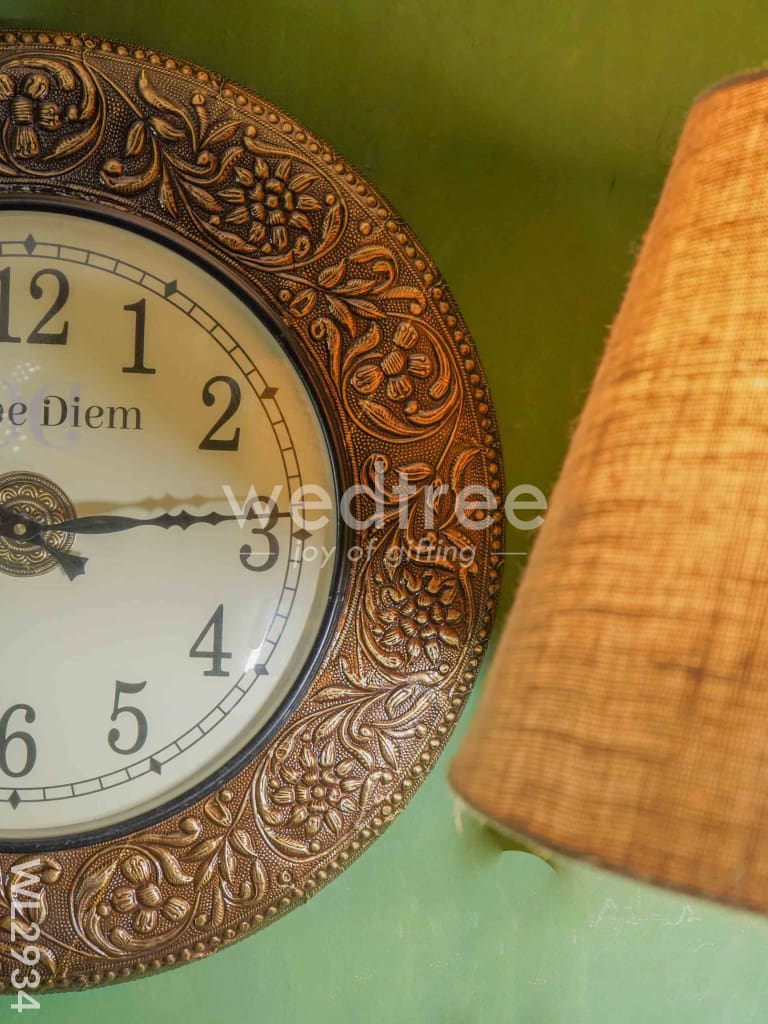 Wall Clock Floral Design - 18 inch - WL2934
