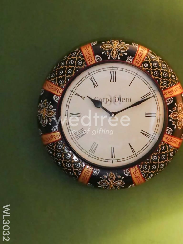 Wall Clock - Hand painted - 12 inch - WL3032
