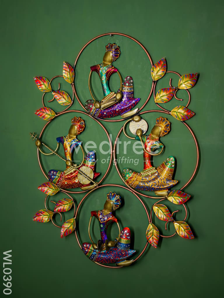 Wall frame - Four musicians in rings - WL0390