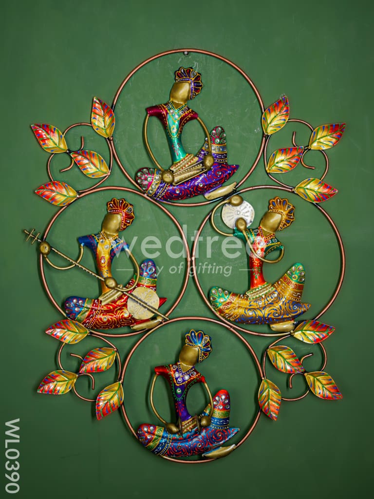 Wall frame - Four musicians in rings - WL0390