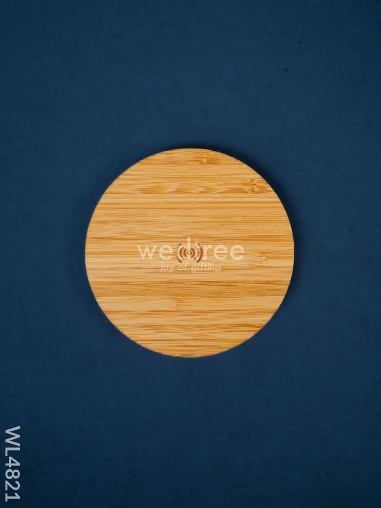 Wangari - Bamboo Wireless Charger with USB - 15W - Olive - WL4821