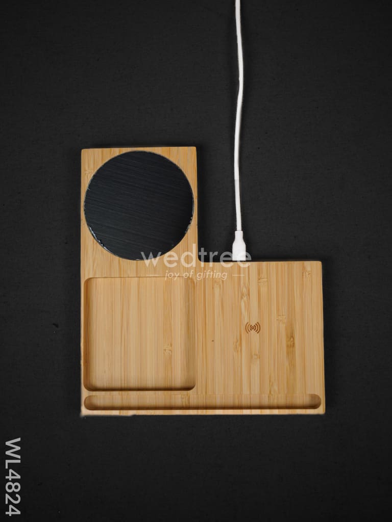 Wangari - Wireless Charger with Cup Warmer & Phone Holder - WL4824