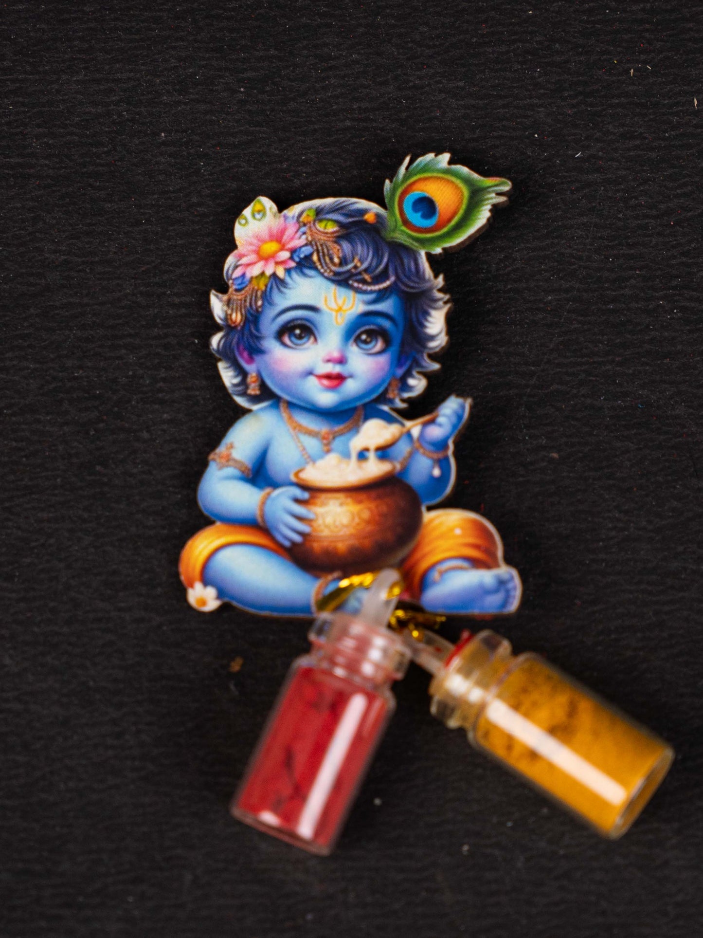 Krishna Haldi Kumkum Set - WBG1721