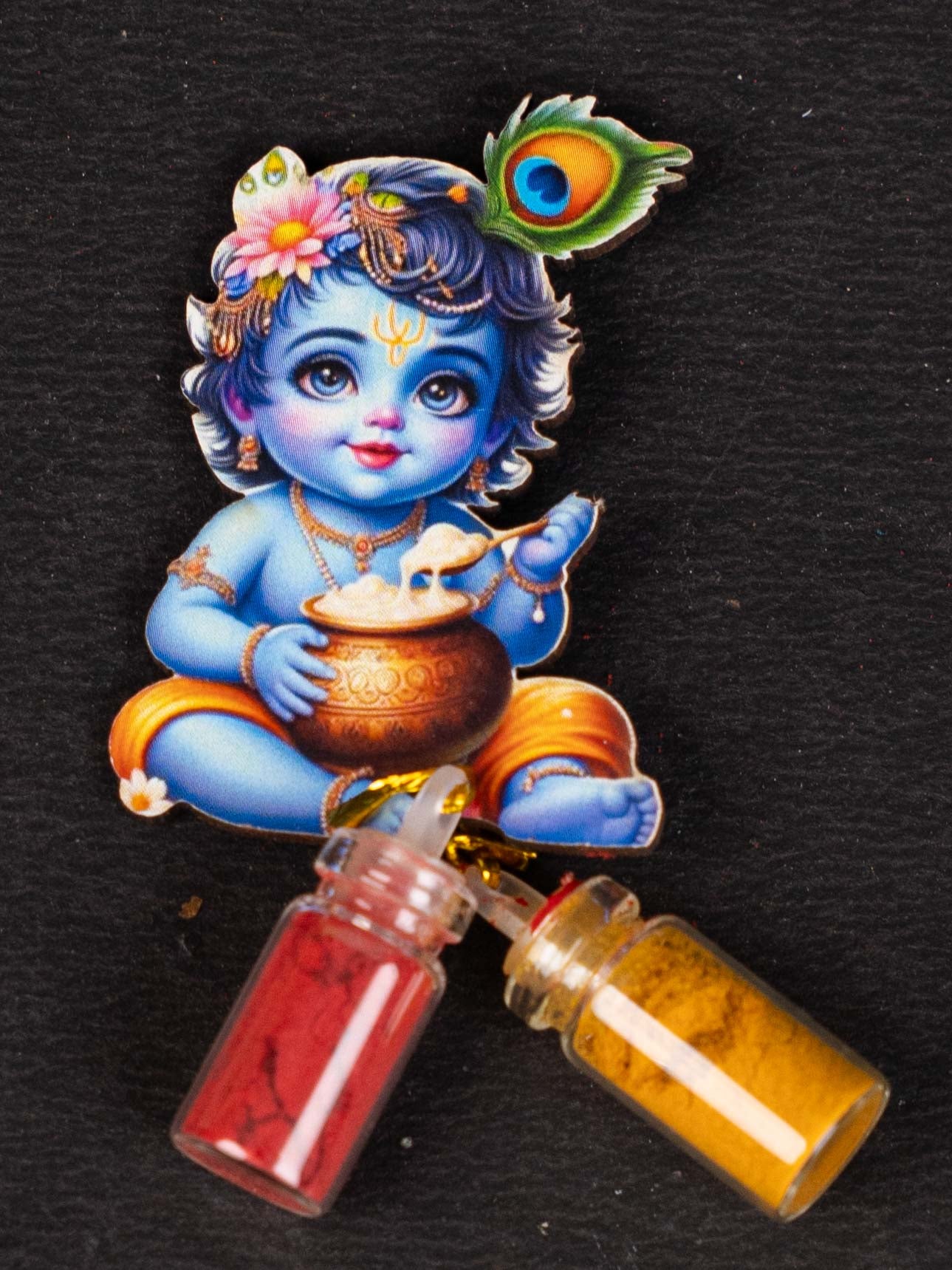 Krishna Haldi Kumkum Set - WBG1721