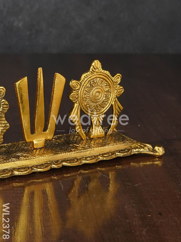 White Metal Shanku Chakra Naama - WL2378