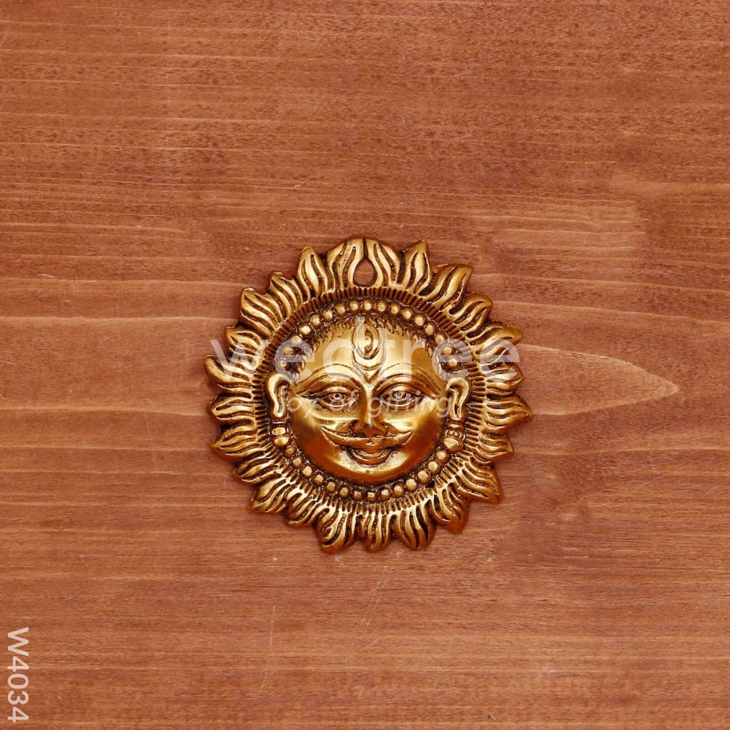 White metal suraj gold oxidised finish - W4034