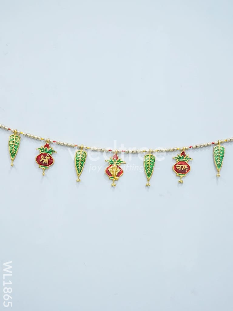 White Metal Thoran Kalash Motifs- WL1865