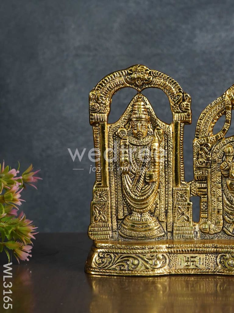 White Metal Tirupati Balaji and Padmavathi Thayar - WL3165