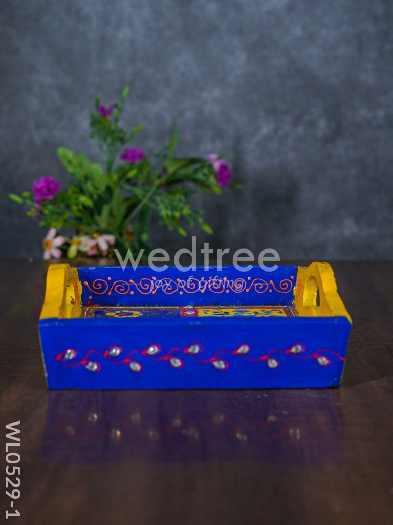 Wooden 4 tile tray - WL0529
