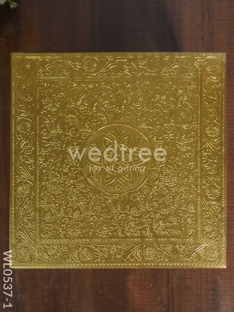 Wooden Brass Fitted Bajot - WL0537