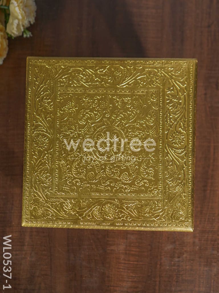 Wooden Brass Fitted Bajot - WL0537