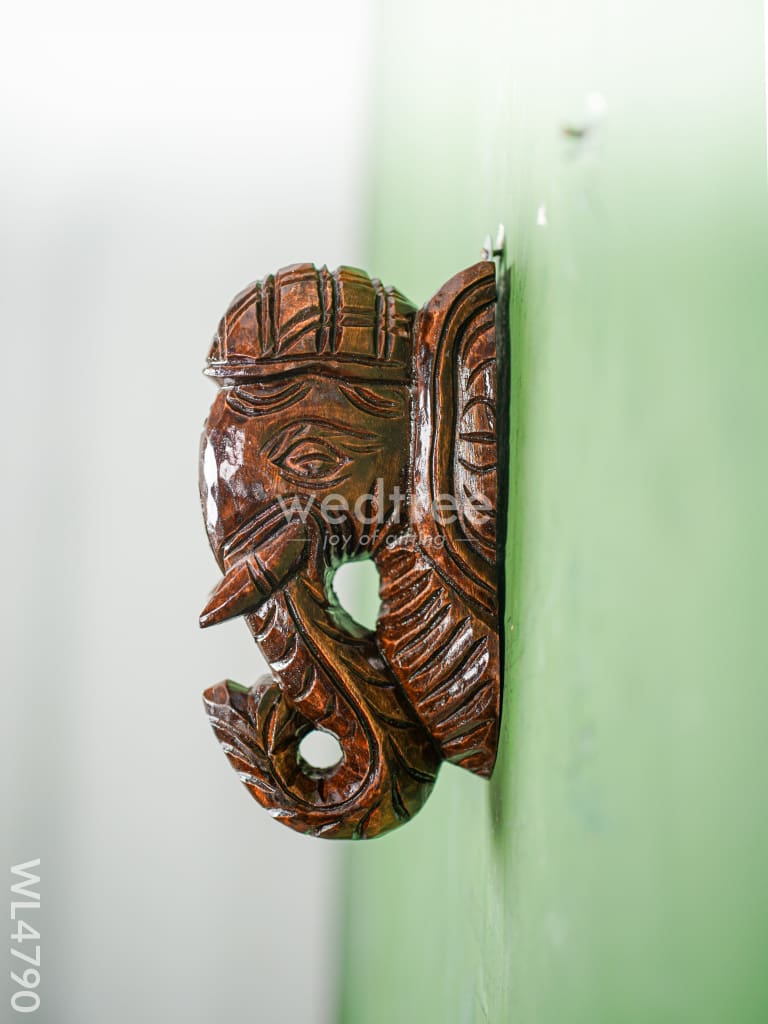 Wooden Carved Elephant Bracket - Set of 2 - WL4790