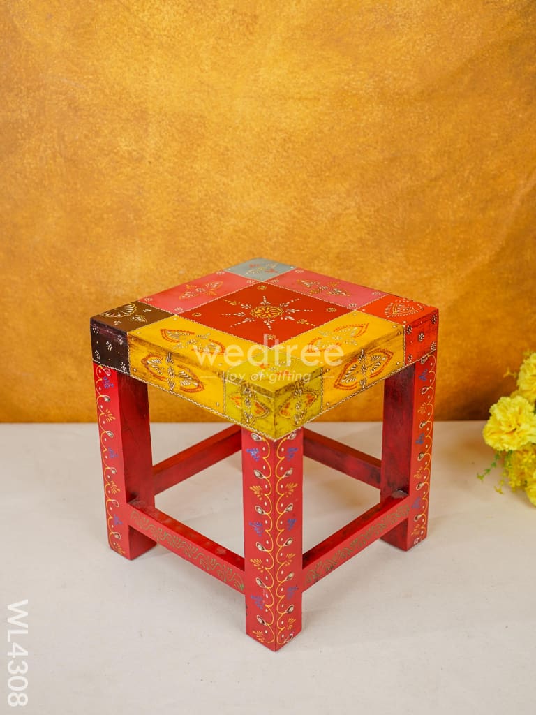 Wooden Decorative Stools - Set of 3 - WL4308