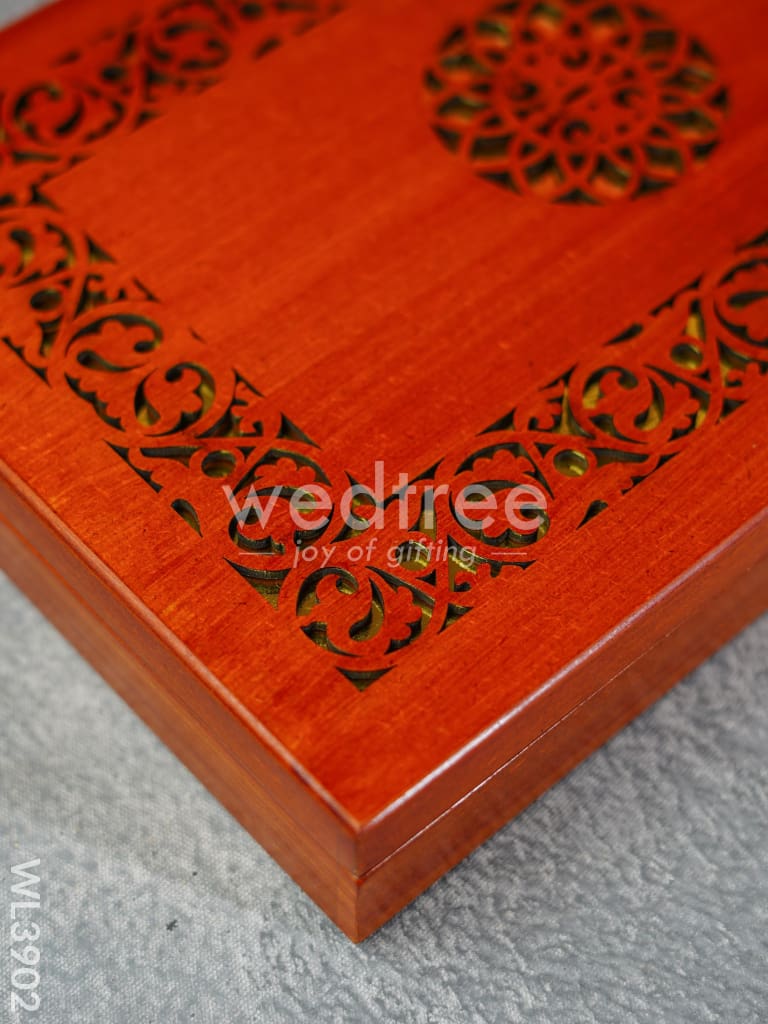 Wooden Dry Fruit Box with 6 Partition - WL3902