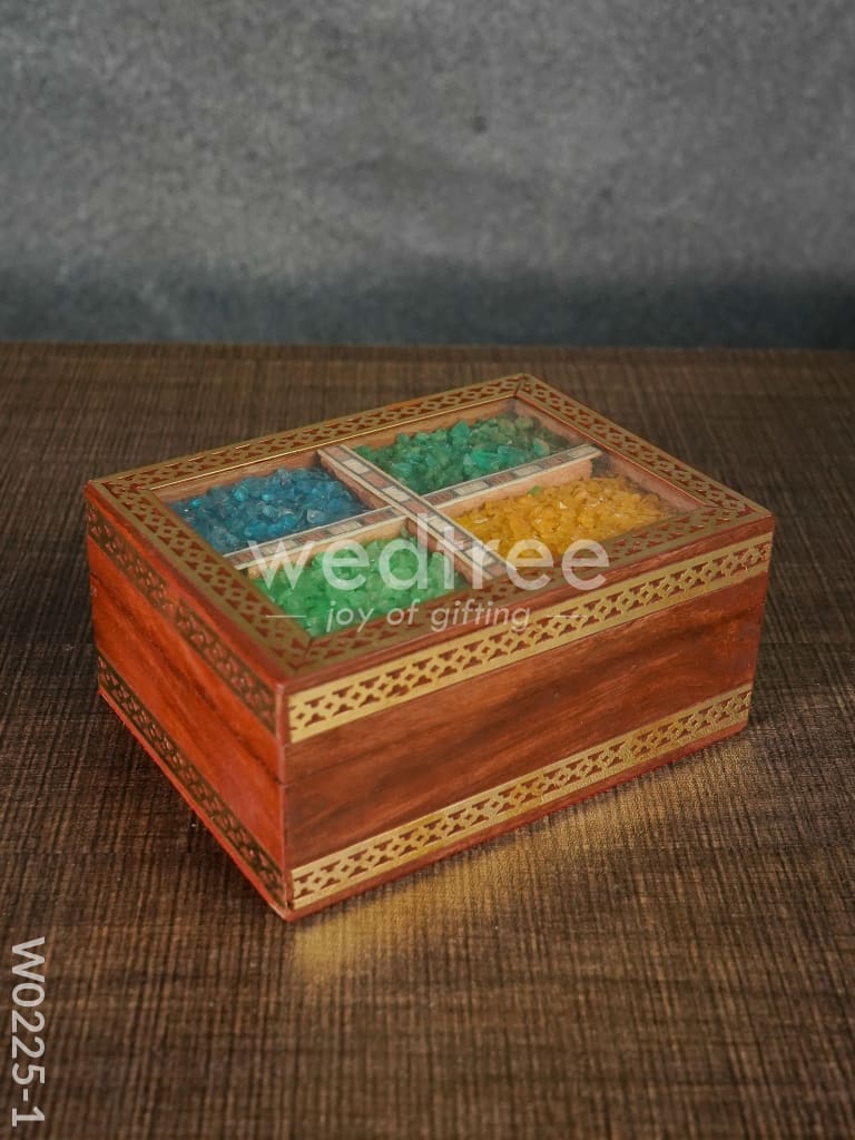 Wooden Gem Stone Box - 3X4 - W0225-1