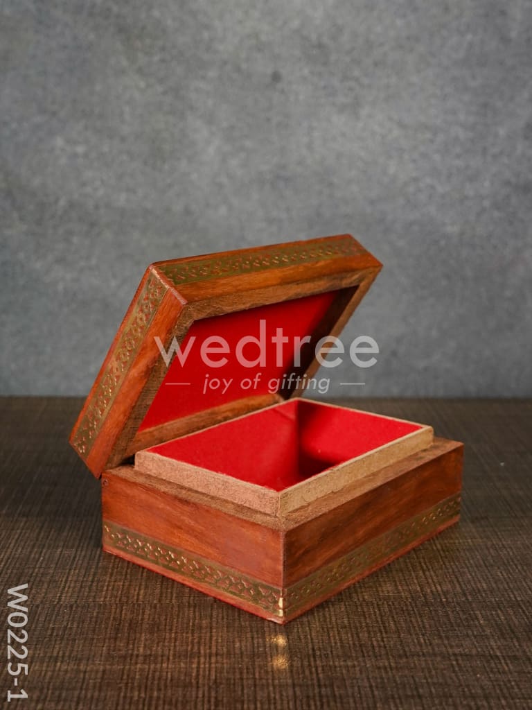 Wooden Gem Stone Box - 3X4 - W0225-1