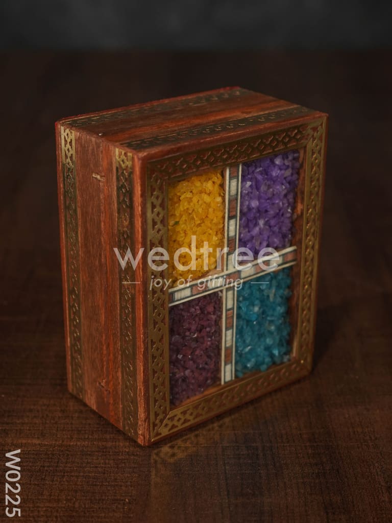 Wooden Gem Stone Box - 3X4 - W0225