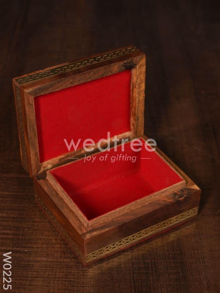 Wooden Gem Stone Box - 3X4 - W0225