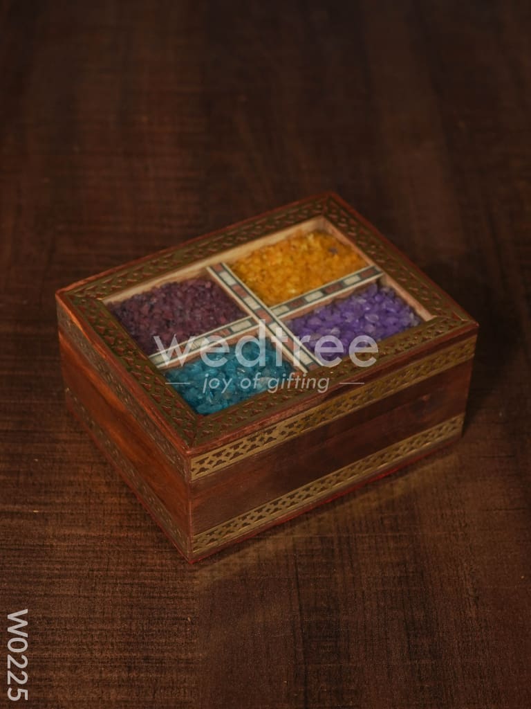 Wooden Gem Stone Box - 3X4 - W0225
