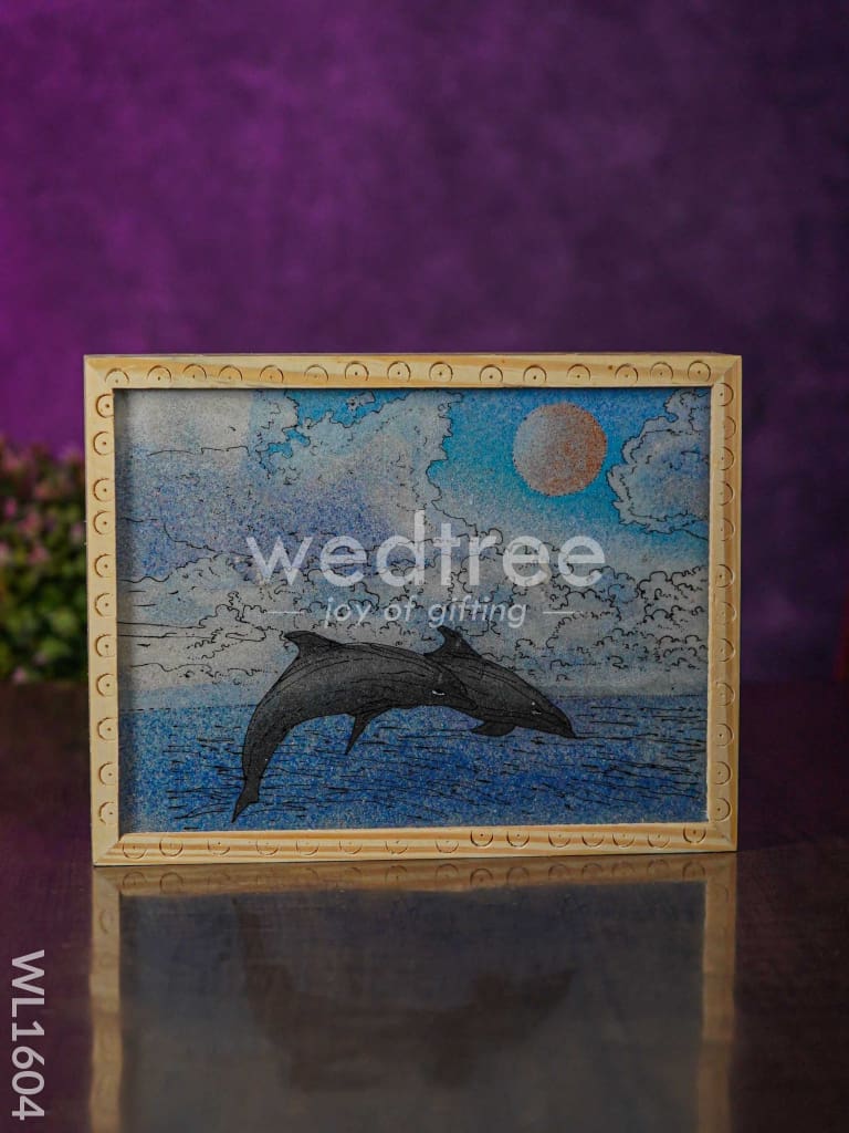 Wooden Hand Painted Jewel Box - (8.5 X 6.5) - WL1604