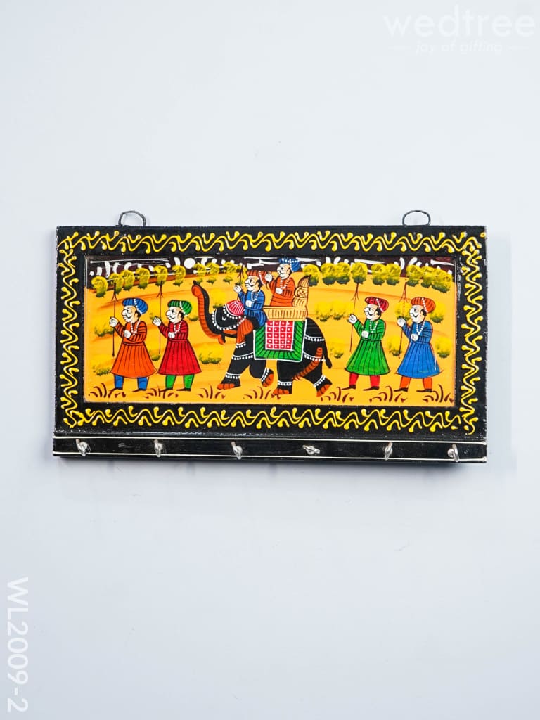 Wooden Key Hanger - Royal Elephant - Big (12x6) - WL2009-2