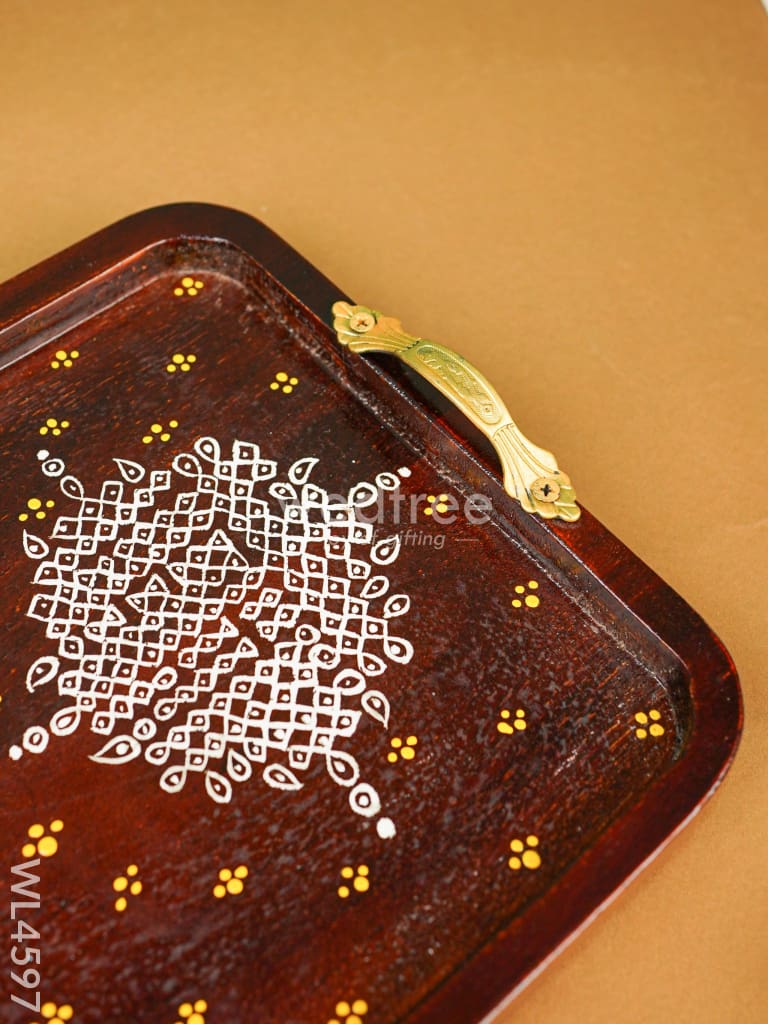 Wooden Pichwai Tray - WL4597