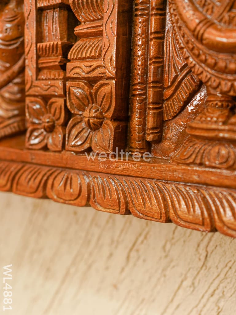 Wooden Tirupathi Balaji with Dasavatharam Panel - WL4881