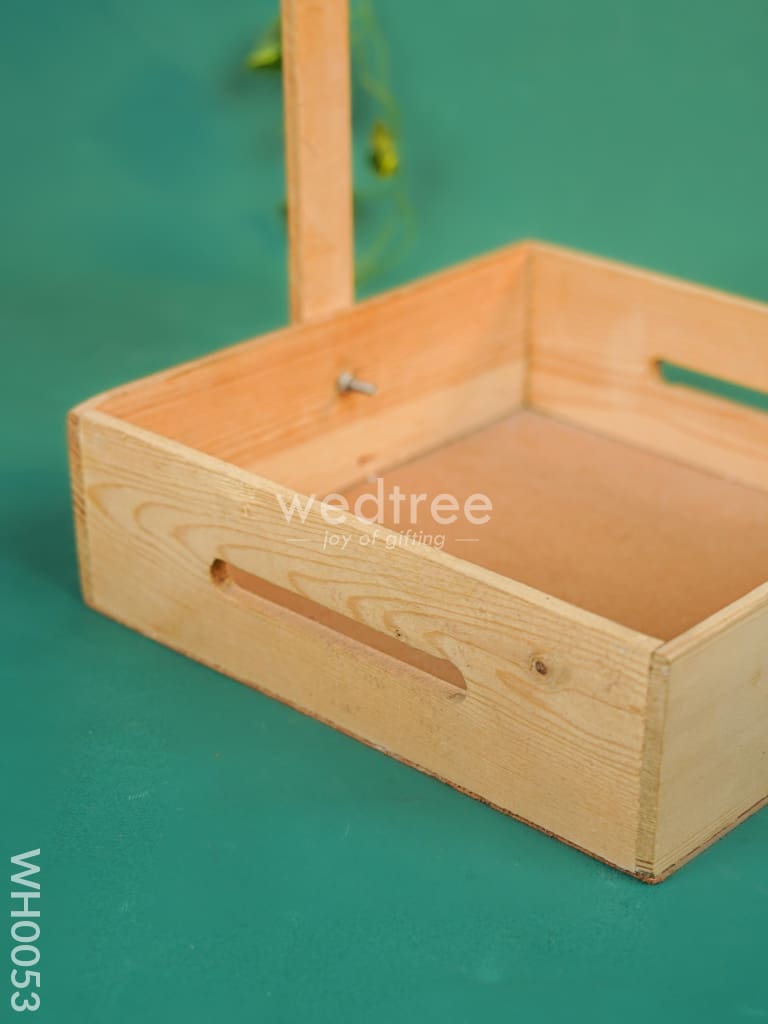 Wooden Tray With Handle - 10 inch - WH0053