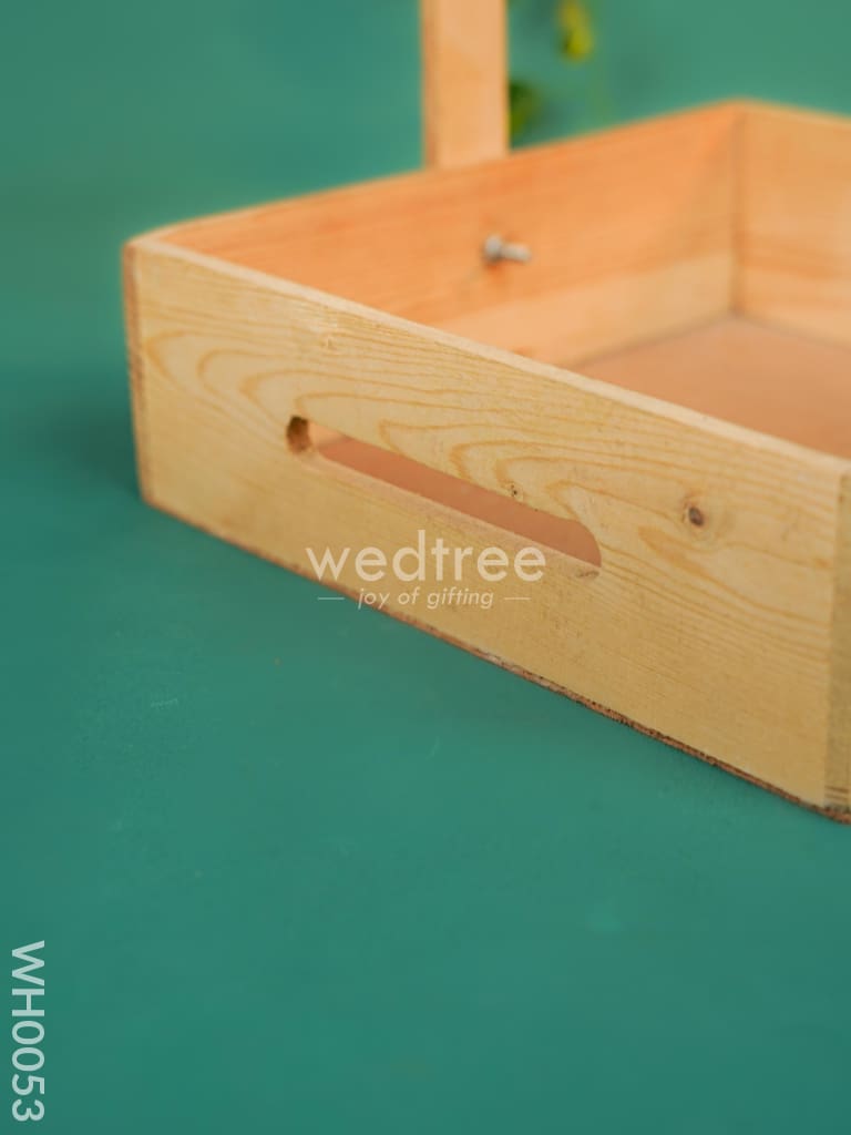 Wooden Tray With Handle - 10 inch - WH0053
