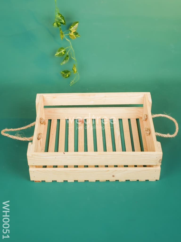 Wooden Tray With Handle - 13 inch - WH0051