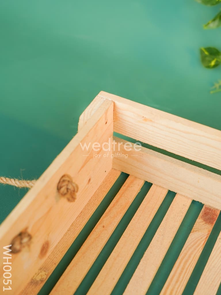 Wooden Tray With Handle - 13 inch - WH0051