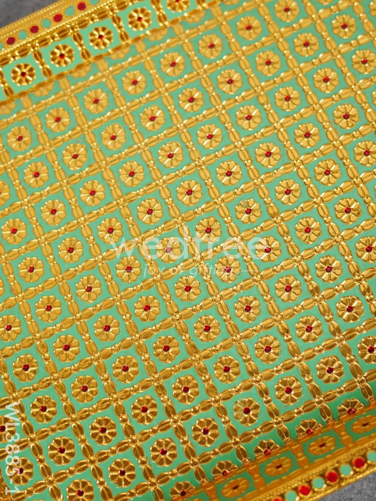 Wooden Tray with Meenakari Design - WL3885