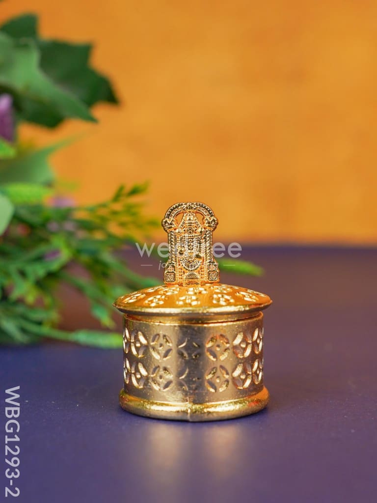 Zinc Alloy Kumkum Holder with Balaji - WBG1293