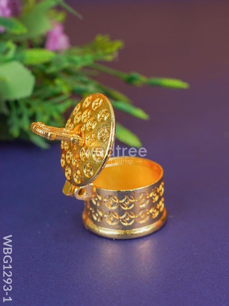 Zinc Alloy Kumkum Holder with Balaji - WBG1293