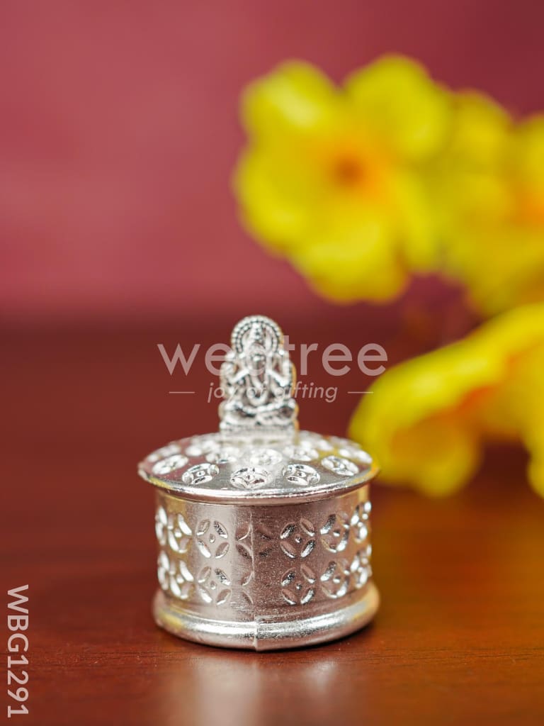 Zinc Alloy Kumkum Holder with Ganesha - WBG1291
