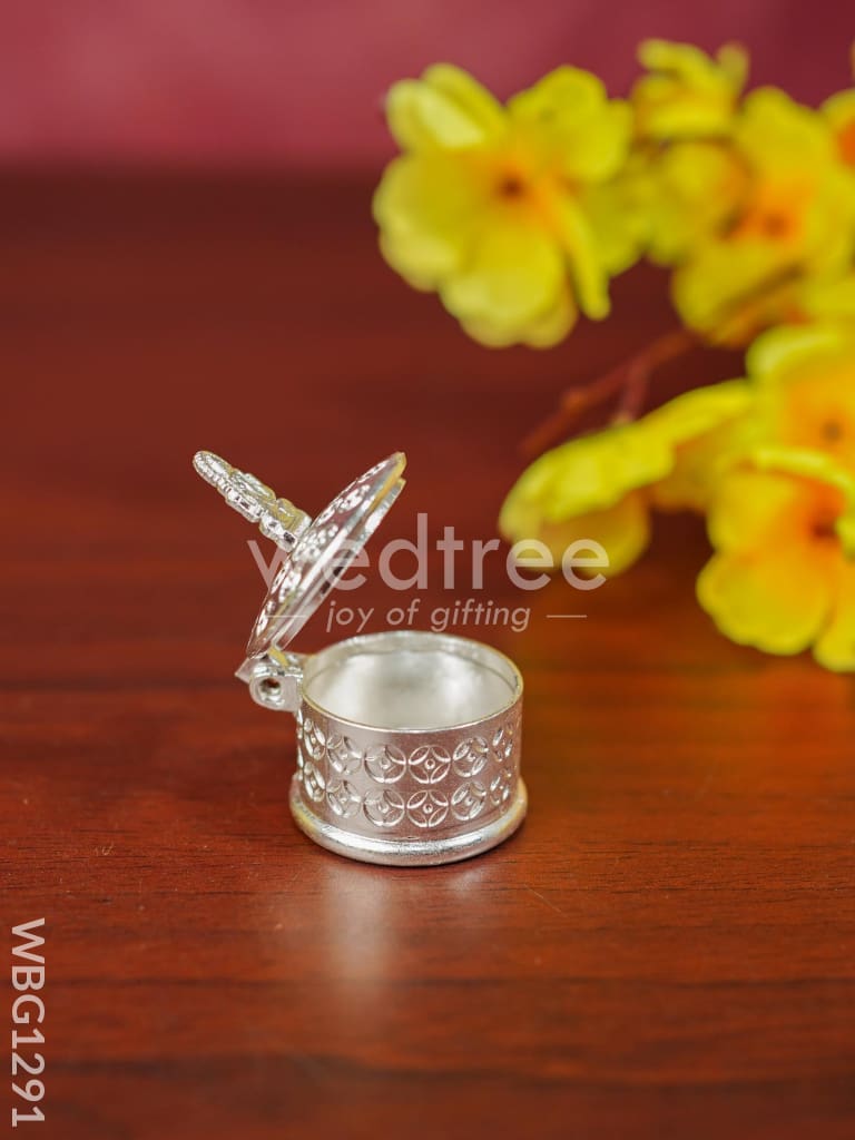 Zinc Alloy Kumkum Holder with Ganesha - WBG1291