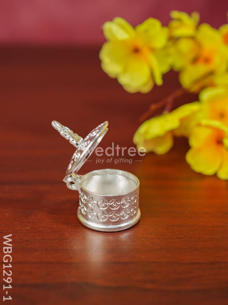 Zinc Alloy Kumkum Holder with Ganesha - WBG1291