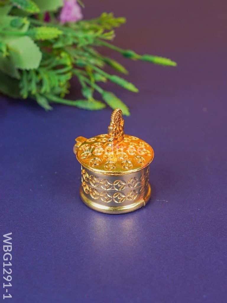 Zinc Alloy Kumkum Holder with Ganesha - WBG1291