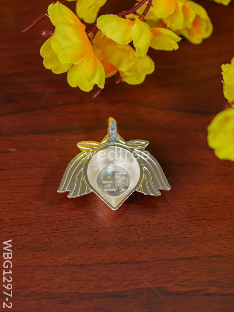 Zinc Alloy Lotus Diya with Swastik - WBG1297
