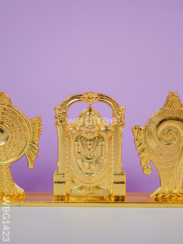 Zinc Alloy Tirupathi Balaji with Shank and Chakra - WBG1423