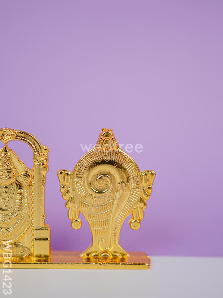 Zinc Alloy Tirupathi Balaji with Shank and Chakra - WBG1423